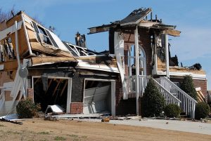 Burnt house
